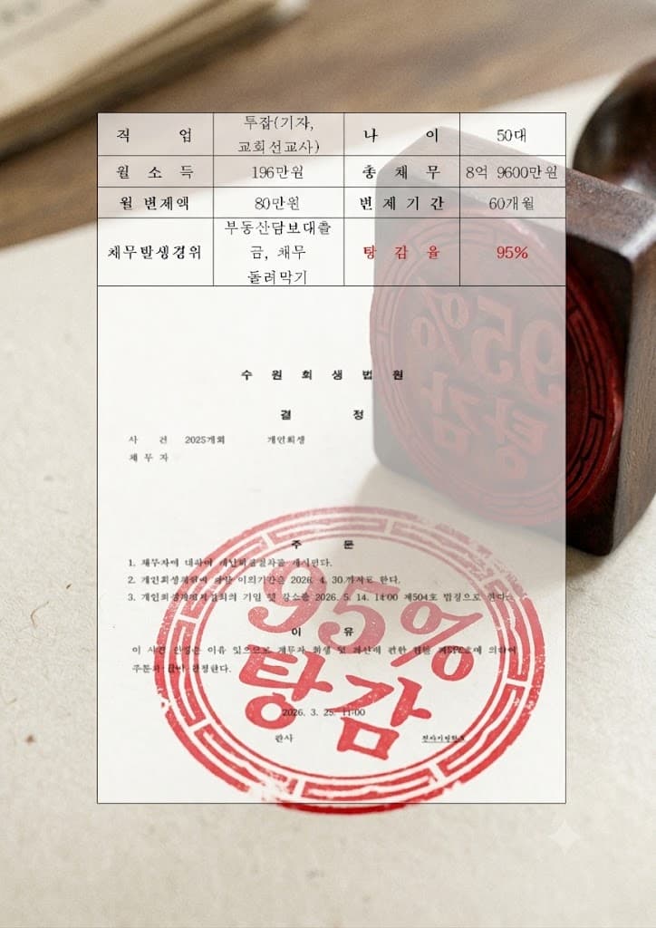 개인회생 인가 결정 사례 01
