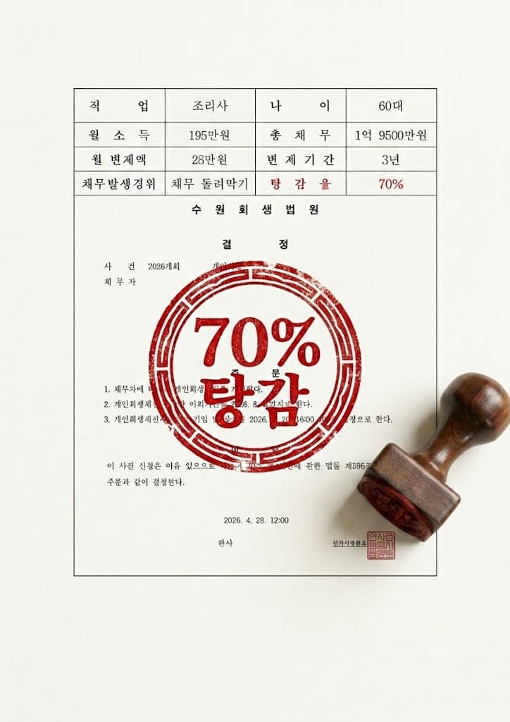 개인회생 인가 결정 사례 08