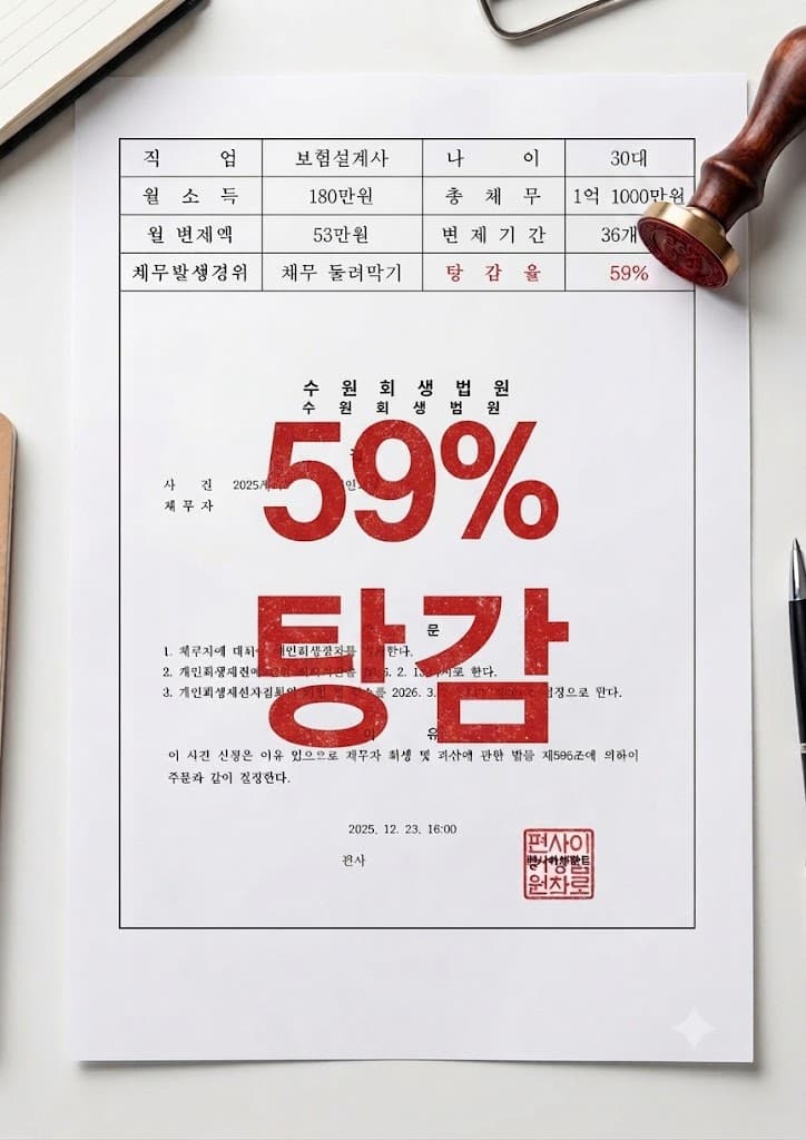 개인회생 인가 결정 사례 11