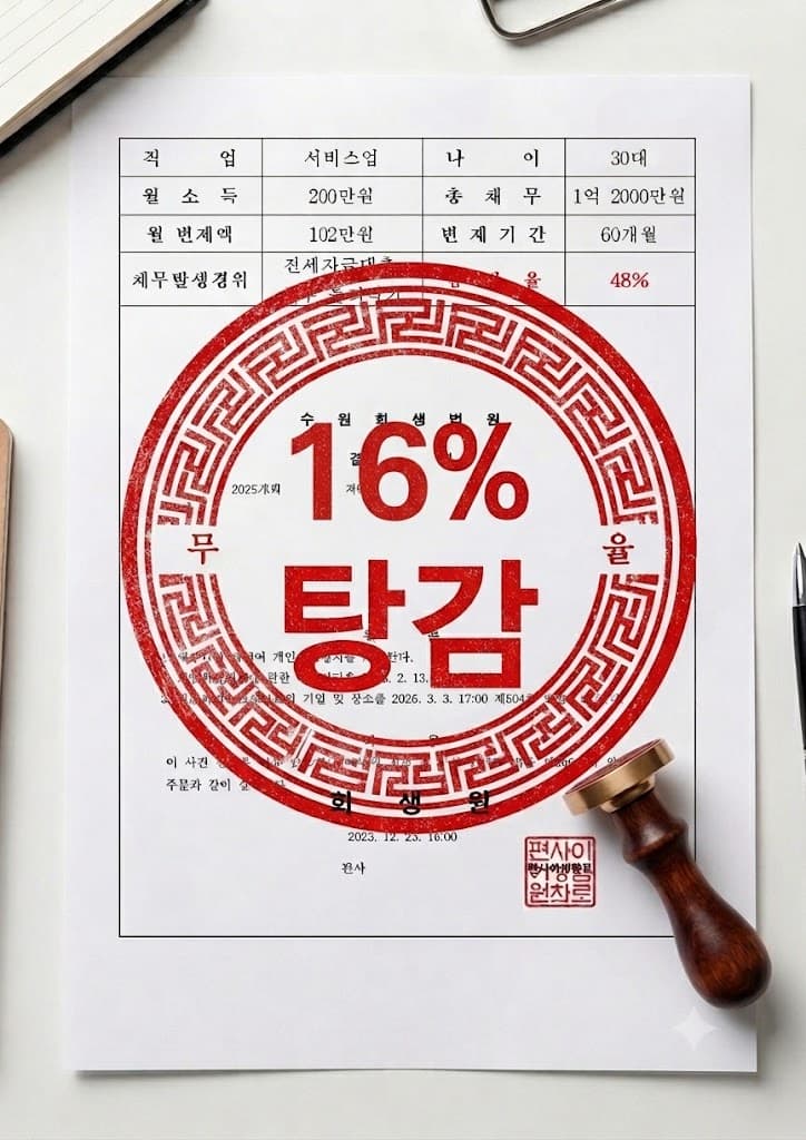 개인회생 인가 결정 사례 13