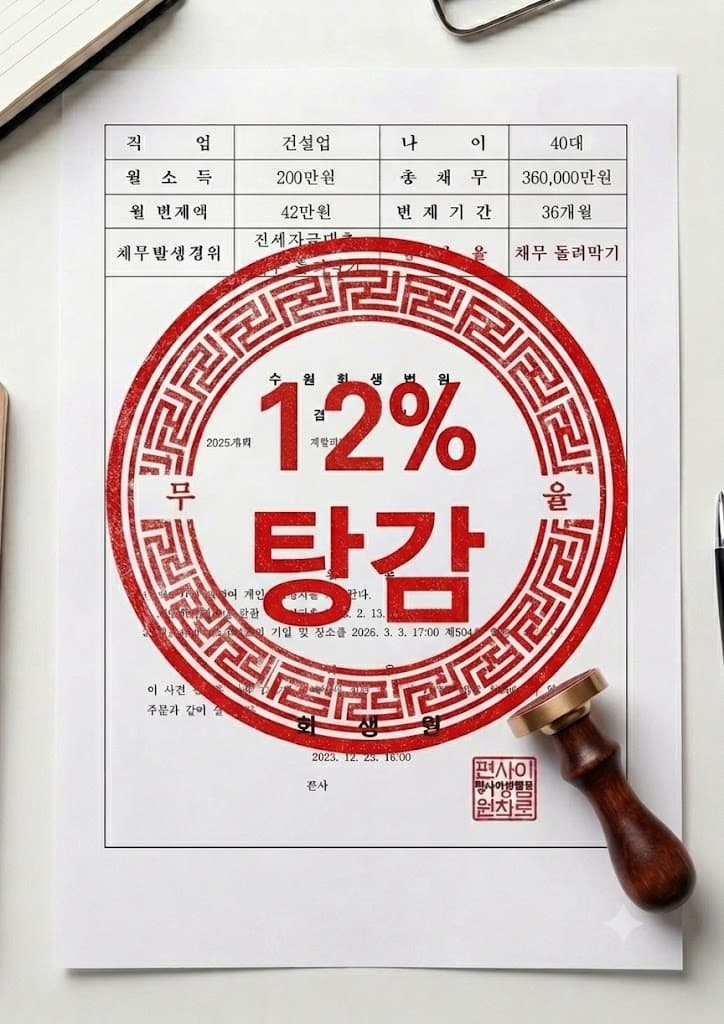개인회생 인가 결정 사례 14